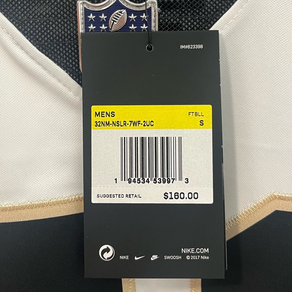 New $160 Nike New Orleans Saints Alvin Kamara Limited Stitched Jersey Size Small - Picture 4 of 5